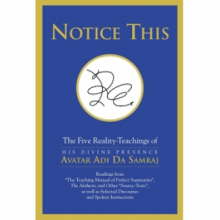 Book by Avatar Adi Da - Notice This